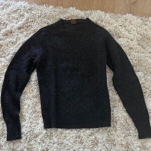 Vintage Nordstrom 100% Wool Charcoal Sweater